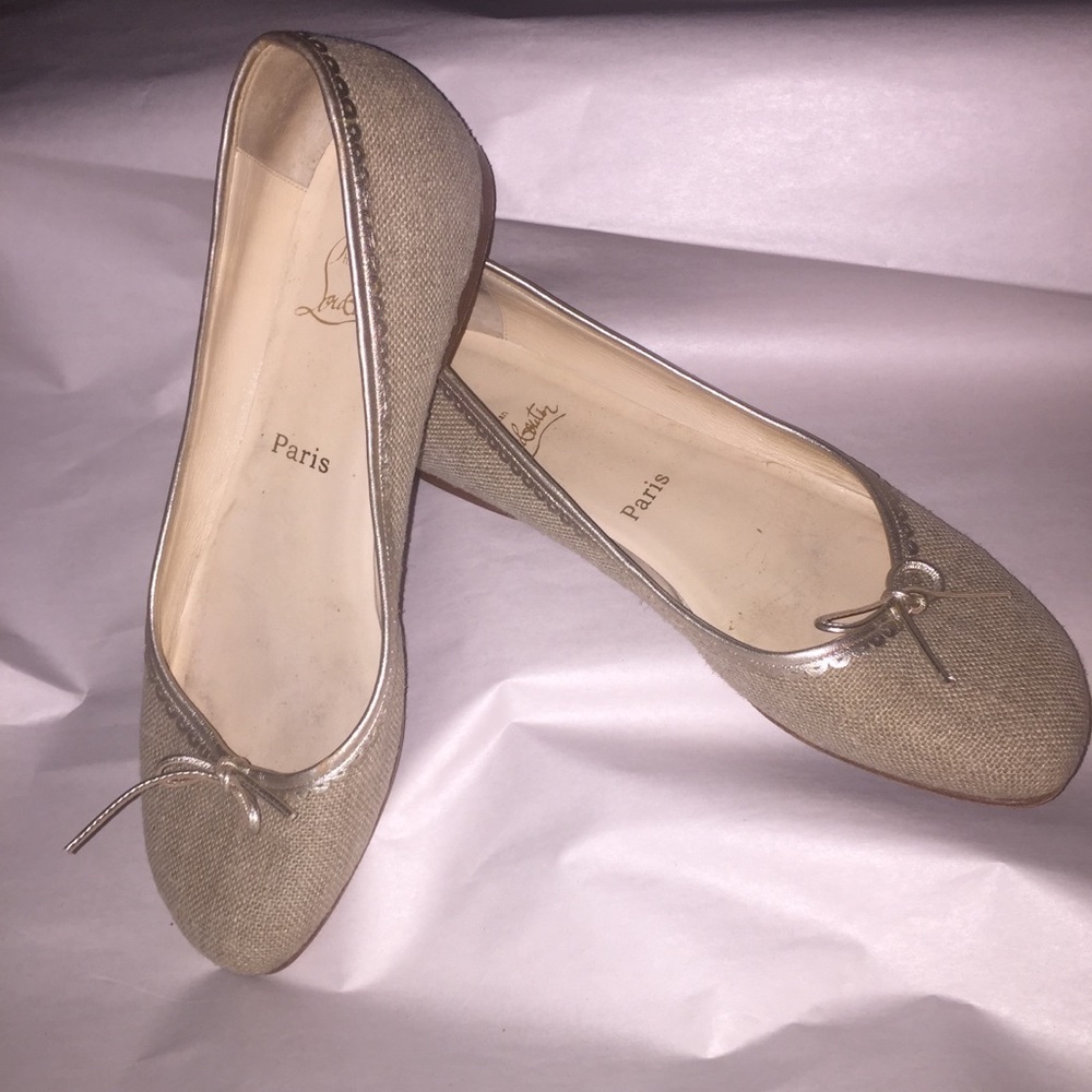 auth CHRISTIAN LOUBOUTIN size 40.5 BALLET FLATS - Picture 4 of 8